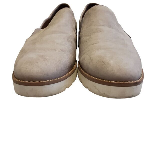 Franco Sarto Hailie 2 Womens Shoes Loafer Size 7.5 Tan Taupe Cream Pre-Owned - Picture 9 of 13